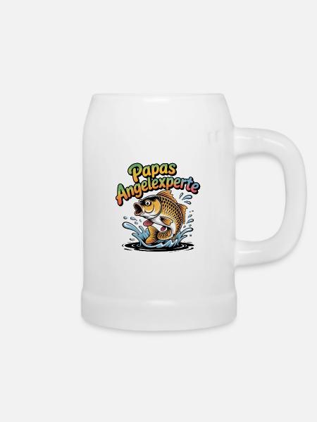 Papas Angelexperte - Bierkrug - Weiß