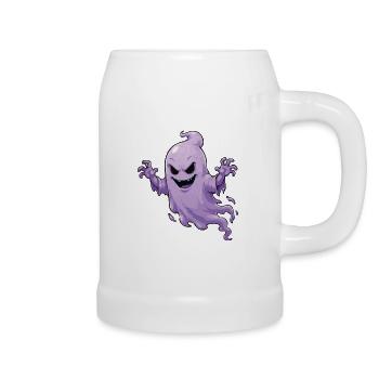 Ghost Haunted Design - Beer Mug - white - Right