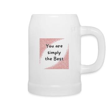 You are simply the best - Beer Mug - white - Right