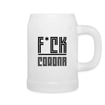 Fuck Corona - Beer Mug - white - Right