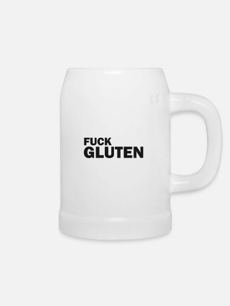 Fick Gluten - Bierkrug - Weiß