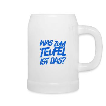 was zum Teufel ist das - Bierkrug - Weiß - Rechts