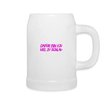 ich bin clever - Bierkrug - Weiß - Rechts