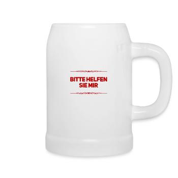 ich suche Hilfe - Bierkrug - Weiß - Rechts