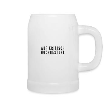 so sieht kritisch aus - Bierkrug - Weiß - Rechts