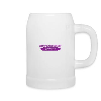 Erwachsene mögen das - Bierkrug - Weiß - Rechts