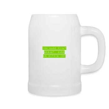 nicht komsich - Bierkrug - Weiß - Rechts