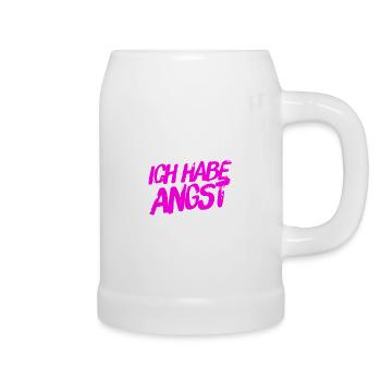 ich spüre Angst - Bierkrug - Weiß - Rechts