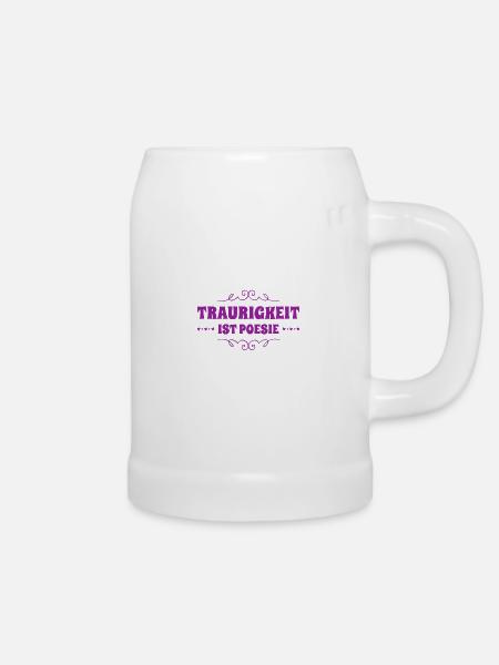 ich liebe Trauer - Bierkrug - Weiß