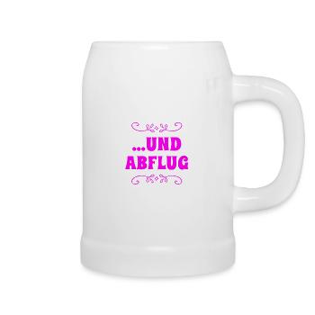 los geht`s - Bierkrug - Weiß - Rechts