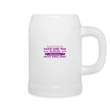 Einigkeit - Bierkrug - Weiß - Rechts