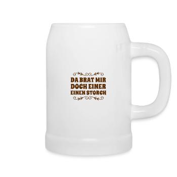 Qui l’eût cru - Chope en céramique - blanc - Droite