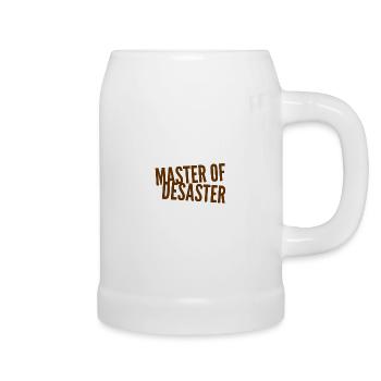ich bin der Master of Desaster - Bierkrug - Weiß - Rechts