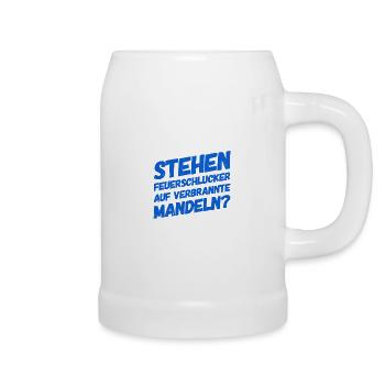 auf was stehen Feuerschlucker? - Bierkrug - Weiß - Rechts