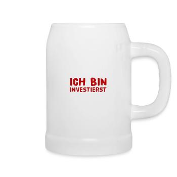 Investing is always possible - Beer Mug - white - Right