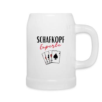 Schafkopf Experte - Bierkrug - Weiß - Rechts