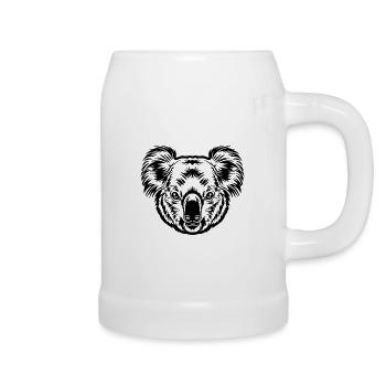 Koala - Bierkrug - Weiß - Rechts
