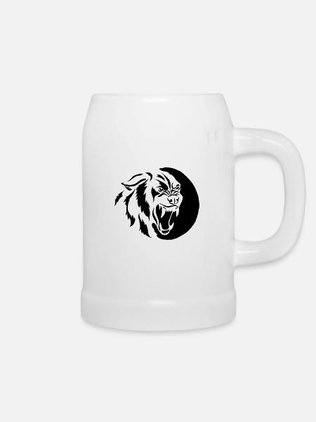 Fenrir Wolf - Bierkrug - Weiß