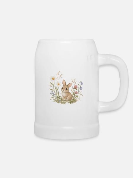 LITTLE WILDFLOWER - Bierkrug - Weiß