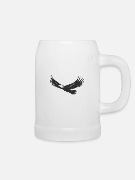 Adler Eagle - Bierkrug - Weiß