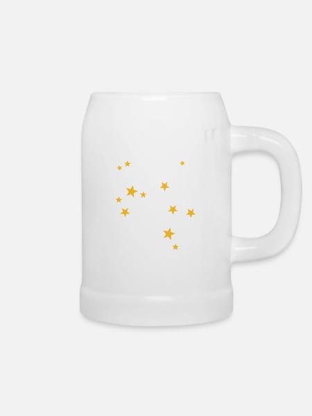 Schütze Sternbild - Bierkrug - Weiß