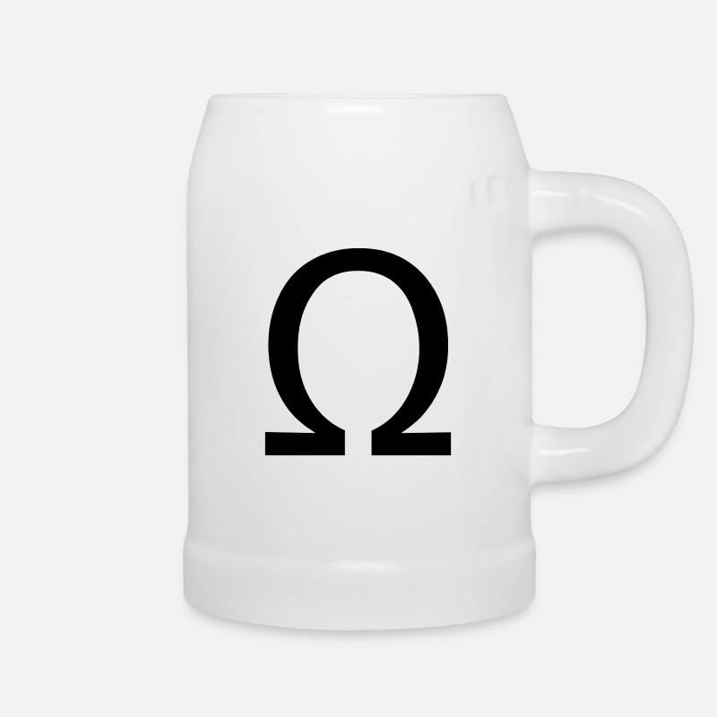ohm - Bierkrug - Weiß