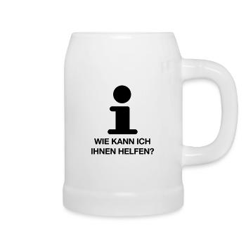 info - Bierkrug - Weiß - Rechts