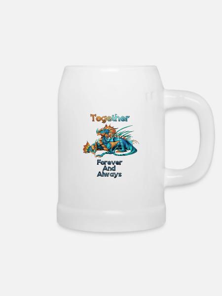 Das Leben einer Hydra - Bierkrug - Weiß