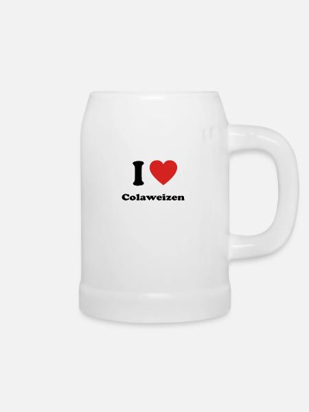 Bayern basst bayrisch bier Colaweizen - Bierkrug - Weiß