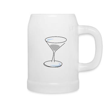 Glas - Bierkrug - Weiß - Rechts