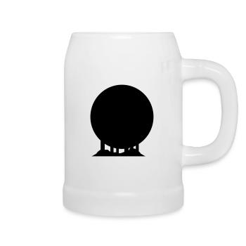 japan_gate_02 - Beer Mug - white - Right