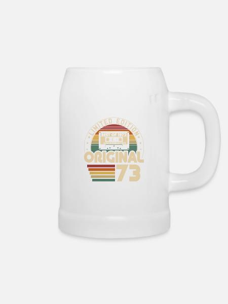 Jahrgang 1973 Vintage Retro Geburtstag Geschenk - Bierkrug - Weiß