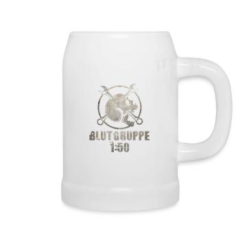Blutgruppe 1:50 - DDR 2 Takt Power - Bierkrug - Weiß - Rechts