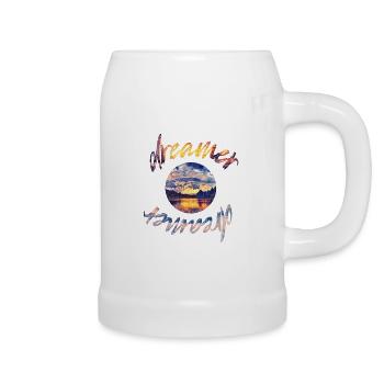 Träumer - Bierkrug - Weiß - Rechts