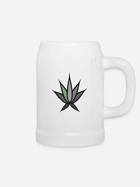 Cannaleafly - Bierkrug - Weiß