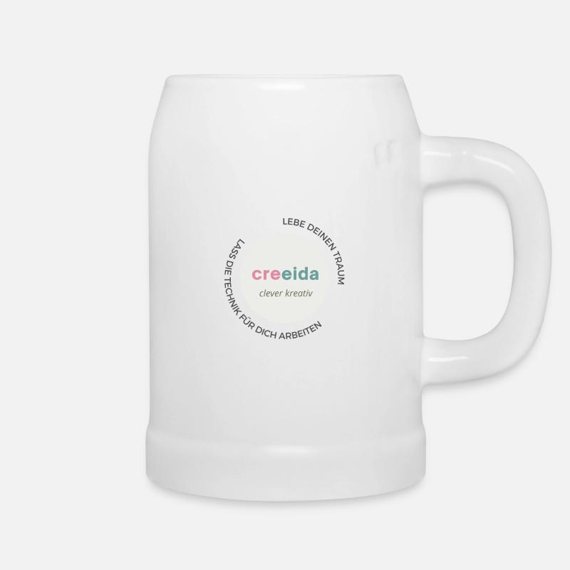 Creeida - Lebe Deinen Traum ... - Bierkrug - Weiß