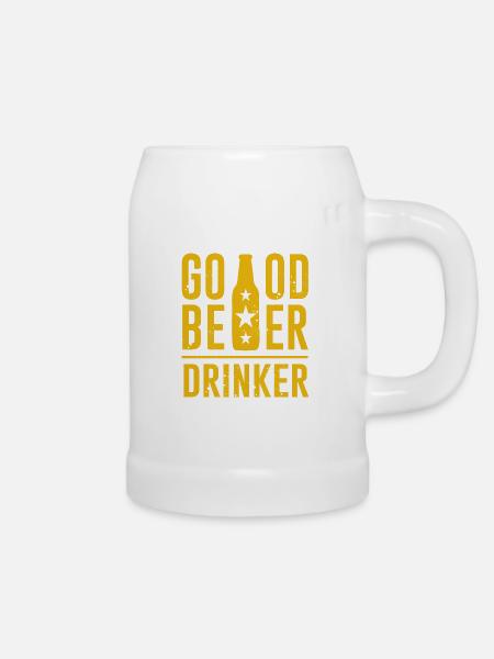 Guter Biertrinker - Bierkrug - Weiß