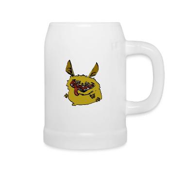 The Crazy Little Hairy Monster - Beer Mug - white - Right
