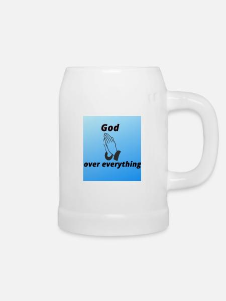 Gott über alles - Bierkrug - Weiß