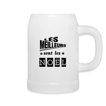 Les meilleurs sont les Noël. Phrase drôle - Chope en céramique - blanc - Droite