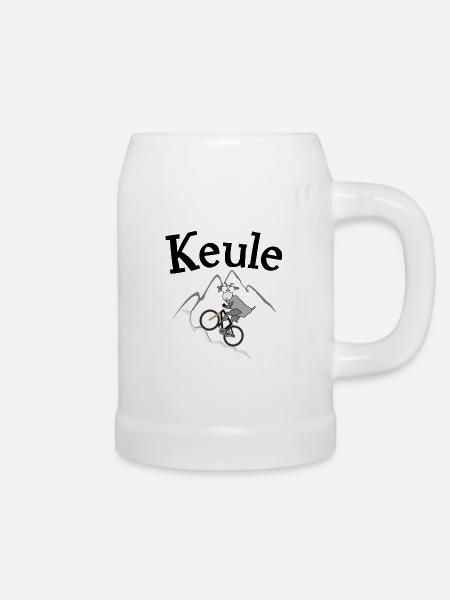 MTB Keule Bergziege - Bierkrug - Weiß
