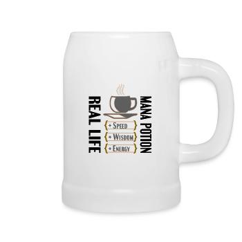 COFFE REAL LIFE MANA POTION - Bierkrug - Weiß - Rechts
