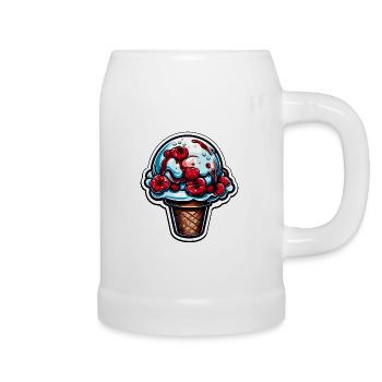 Ice Cream / Sorbet / Gelato / Summer / Sun - Beer Mug - white - Right