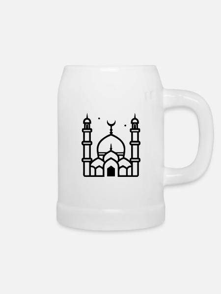 Moschee - Bierkrug - Weiß