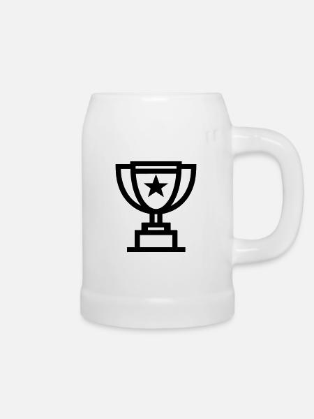 Trophäe - Bierkrug - Weiß