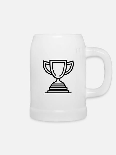 Trophäe - Bierkrug - Weiß