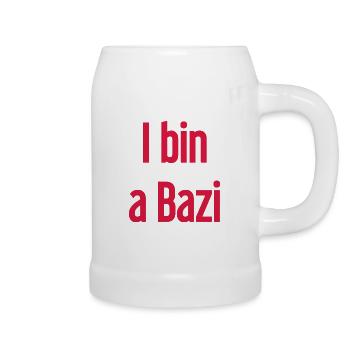 Je suis un Bazi – proverbe bavarois avec humour - Chope en céramique - blanc - Droite