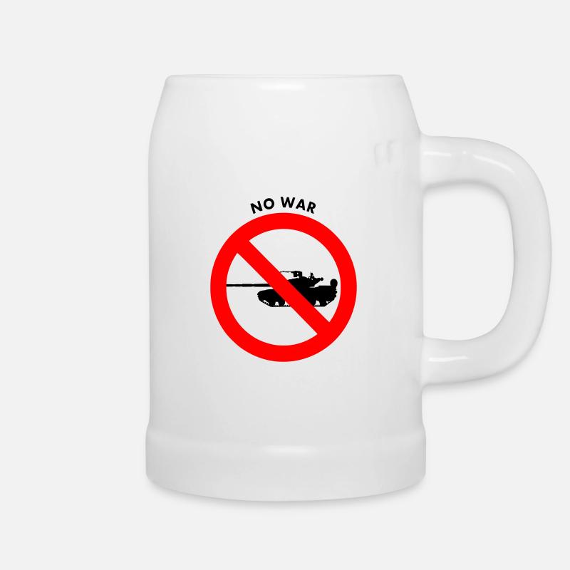 No war - Chope en céramique - blanc