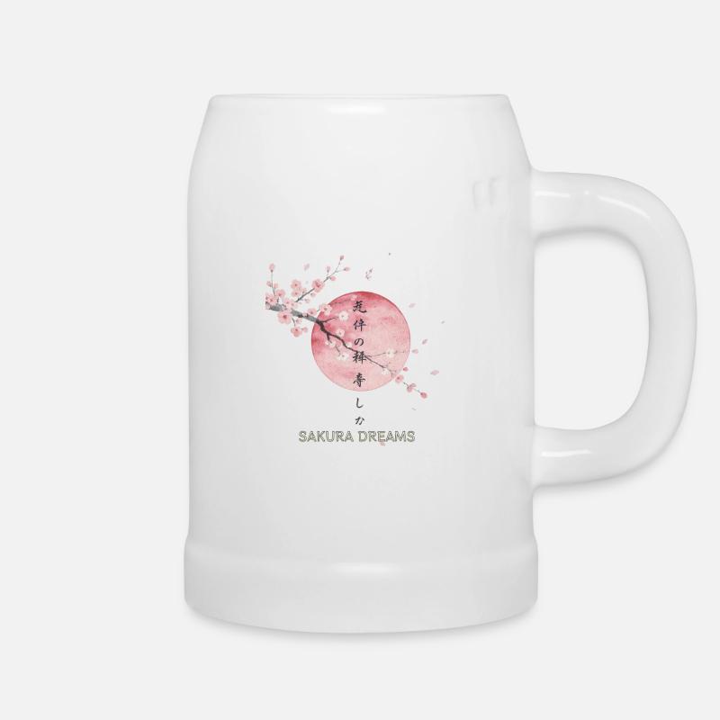 Sakura Dreams Mondzauber - Bierkrug - Weiß