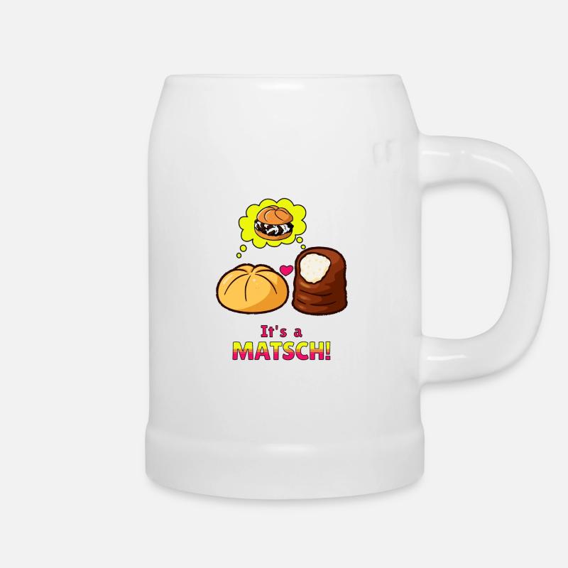 Mud rolls in love - it's a mud. - Beer Mug - white